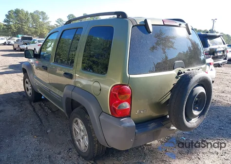 2004 Jeep Liberty Sport из США, поврежденный, VIN 1J4GK48K64W218818